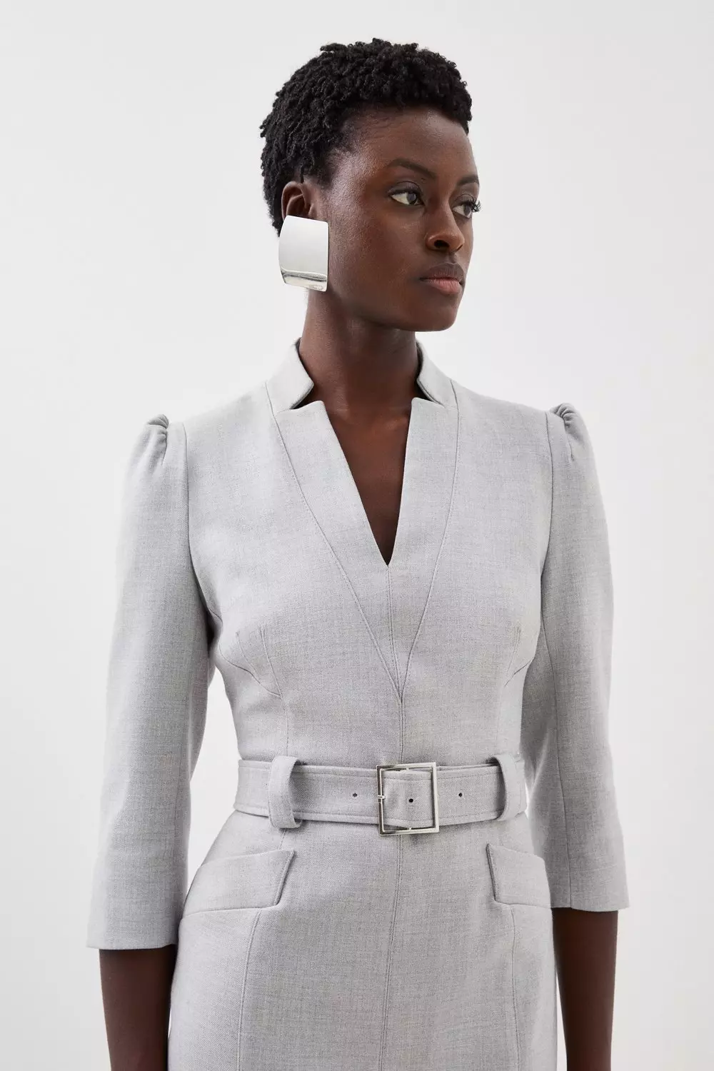 Tall Forever Belted Pencil Midi Dress | Karen Millen